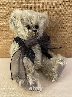Hand made 15 Teddy Bear Fully Jointed Gray Mohair Vintage Plush Collectible
