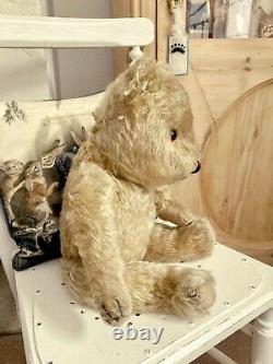 Harry Vintage Chiltern Mohair Teddy Bear 19 with Gorgeous Bespoke Outfit