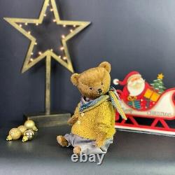 Hello Christmas teddy bear (9.84in.) artist teddy bear Mohair teddy
