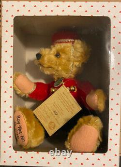 Hermann Teddy Bear Boy Yes No Bellhop Mohair Limited Edition 238/1000 Vintage