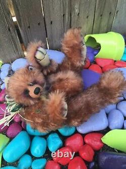 IVY Artist Mohair REDLAND Teddy Bears Positionable Airbrushed Accents Vintage