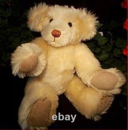 Jointed Mohair Teddy Bear Vintage 1988 Signed KB Kathy Bannan Bears