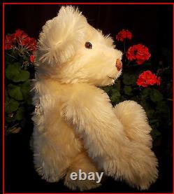 Jointed Mohair Teddy Bear Vintage 1988 Signed KB Kathy Bannan Bears