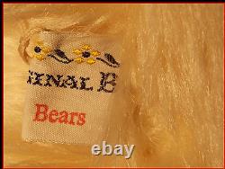 Jointed Mohair Teddy Bear Vintage 1988 Signed KB Kathy Bannan Bears