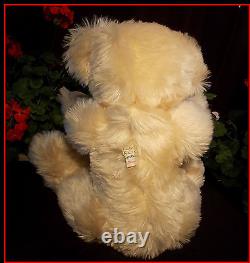 Jointed Mohair Teddy Bear Vintage 1988 Signed KB Kathy Bannan Bears