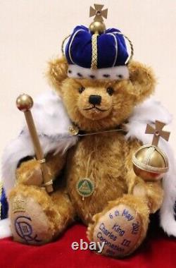 King Charles III Coronation Teddy Bear by Hermann Spielwaren 13166-1