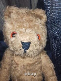 LEFRAY Vintage Teddy UK Bear 35cm Jointed, Posable Mohair & Safety Eyes Plush