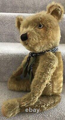 Large Antique Chiltern or Similar Mohair Jointed Teddy Bear British 1930s 24