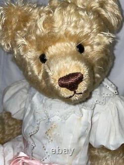 Large Mohair 22 Vintage Teddy Nostalgic Bears Artist Sue Randall Foskey Signed