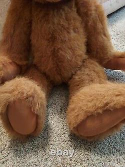 Large Mohair Teddy Bear Jointed Long Snout Artist 24