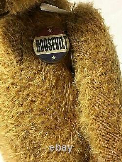 Lori Ann Baker 13 Brown Mohair Teddy Bear Roosevelt Pin With Box