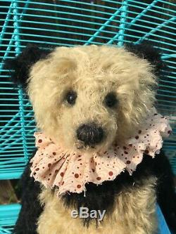 MYRTLE Artist Mohair Teddy Bear HTF Panda JACQUELINE WINTER 16 OOAK