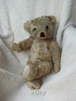 Merrythought 1930 Wishbone Button & Label Mohair Jointed 18 Teddy Bear'rufus