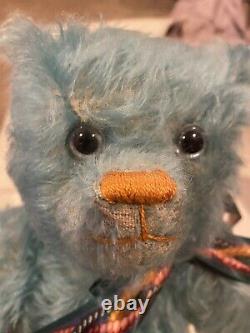 Merrythought Alpha Farnell Turquoise Mohair Teddy Bear Limited Edition #345-750
