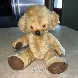 Merrythought Billy Mohair Bear Jointed 11 With Tag, Without Bells Inside