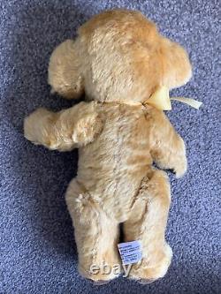 Merrythought Gold Mohair Cheeky Bear Jointed 10 Tagged Foot Very Sweet NR
