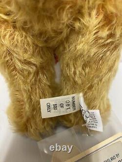 Merrythought Gold Mohair Cheeky Yes-No Teddy Bear Limited Edition with Tag