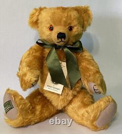 Merrythought HARRODS 17 GROWLER TEDDY BEAR Pure Mohair England LTD #429/1000
