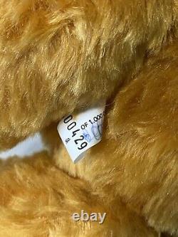 Merrythought HARRODS 17 GROWLER TEDDY BEAR Pure Mohair England LTD #429/1000