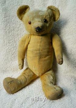 Merrythought Magnet 1930-39 Wishbone Button Mohair Fully Jointed 21 Teddy Bear