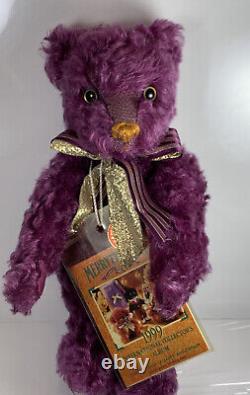 Merrythought Millennium #49 Teddy Bear Amethyst Mohair Jacqueline Revitt RARE