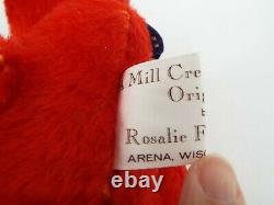 Mill Creek Creations Rosalie Frischmann Original Mohair Red Teddy 1994 Number 40