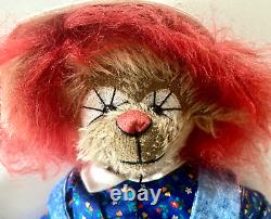 Mohair Teddy Bear Jointed Glass Eyes Andrew