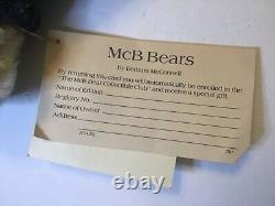 Mohair Teddy Bear Limited Edition Artist Barbara MCConnell 12 Rare Beauty