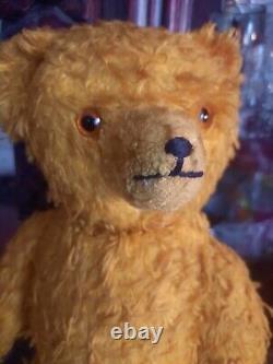 Mohair Teddy Bear Stuffed Old Vintage Toy