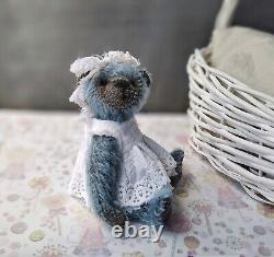 Mohair Teddy bear toy Handmade Mohair Helmbold Animal OOAK Collectible doll art