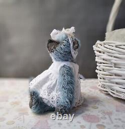 Mohair Teddy bear toy Handmade Mohair Helmbold Animal OOAK Collectible doll art