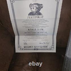 NOS Steiff Jointed Mohair Teddy Bear 35 PB 1904 Replica BARLE Ltd. Ed. With Box