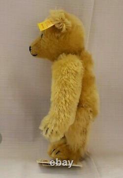 NWT Steiff Classic 1909 Replica Mohair 9 Inch Yellow Teddy Bear #000492