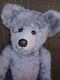 Nancy Dane Lilac Mohair Teddy Bear 27 Signed Very Nice