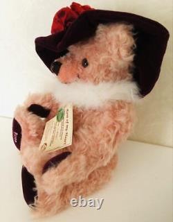 New HERMANN Rose Mohair Teddy Bear Limited to 1000 Pieces Rare