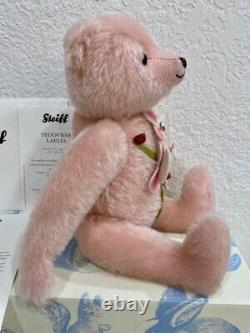 Nib Limited Edition Steiff Laelia Teddy Bear 035111 Mohair Orchid Coa 1350/1500