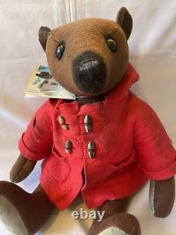 OOAK Artist Teddy Bear, Brown Mohair , 18 in, a Portobello Bear