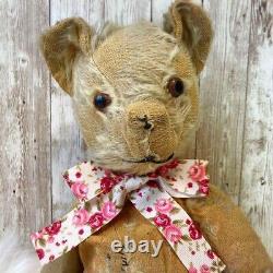 Old Antique Teddy Bear 41cm UK Free Shipping JAPAN