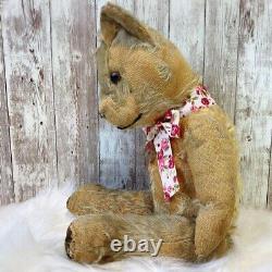 Old Antique Teddy Bear 41cm UK Free Shipping JAPAN