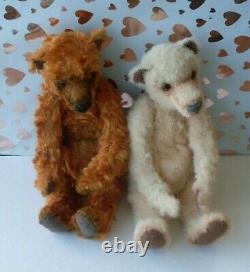 Ooak teddy bears/pair of bears/ mohair