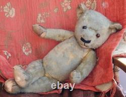 PEACOCK LABEL CHAD VALLEY RARE 1931 MOHAIR JOINTED 22 (56cm) TEDDY BEAR GRIFF