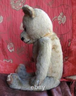 PEACOCK LABEL CHAD VALLEY RARE 1931 MOHAIR JOINTED 22 (56cm) TEDDY BEAR GRIFF
