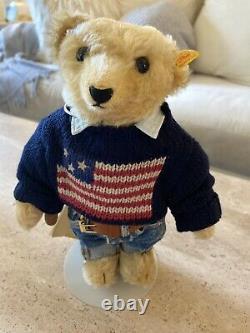 POLO Ralph Lauren Steiff Mohair Teddy Bear The American Bear with Tags