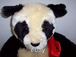 Panda Teddy Bear Thread-Bears of England c 1990's Mohair Large Panda 28 inches