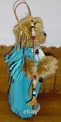 Pat Lyons Free Spirit Bears Jointed Indian Teddy Bear Set Sunrise Ceremony