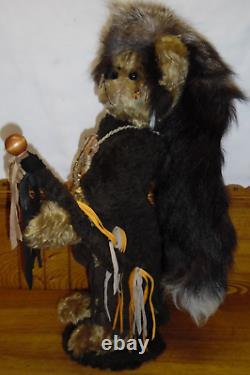 Pat Lyons Free Spirit Bears Native American Indian Jointed Teddy Bear 19