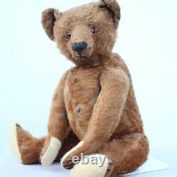 Pre-War Antique Bing Teddy Bear 1910 Character Hunchback Bear Brown Curry Mohair
