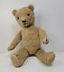 Primative Early Mohair Straw Stuffed Jointed Teddy Bear 16