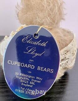 QTY 2 11 & 6 MOHAIR ARTIST TEDDY BEARS-CUPBOARD BEARS by ELIZABETH LLOYD OOAK