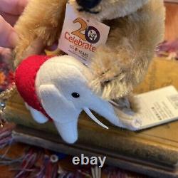 RARE MOHAIR 2005 TED TEDDY BEAR & ELLIE ELEPHANT #669118 300 pc EXCLUSIVE